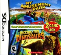 My Amusement Park & Digging for Dinosaurs Nintendo DS  box art